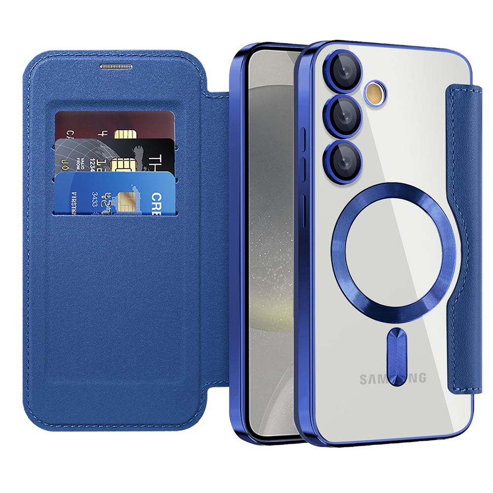 Techsuit - SmartMag Book Case - Samsung Galaxy S24 Plus - Blue KF2351998