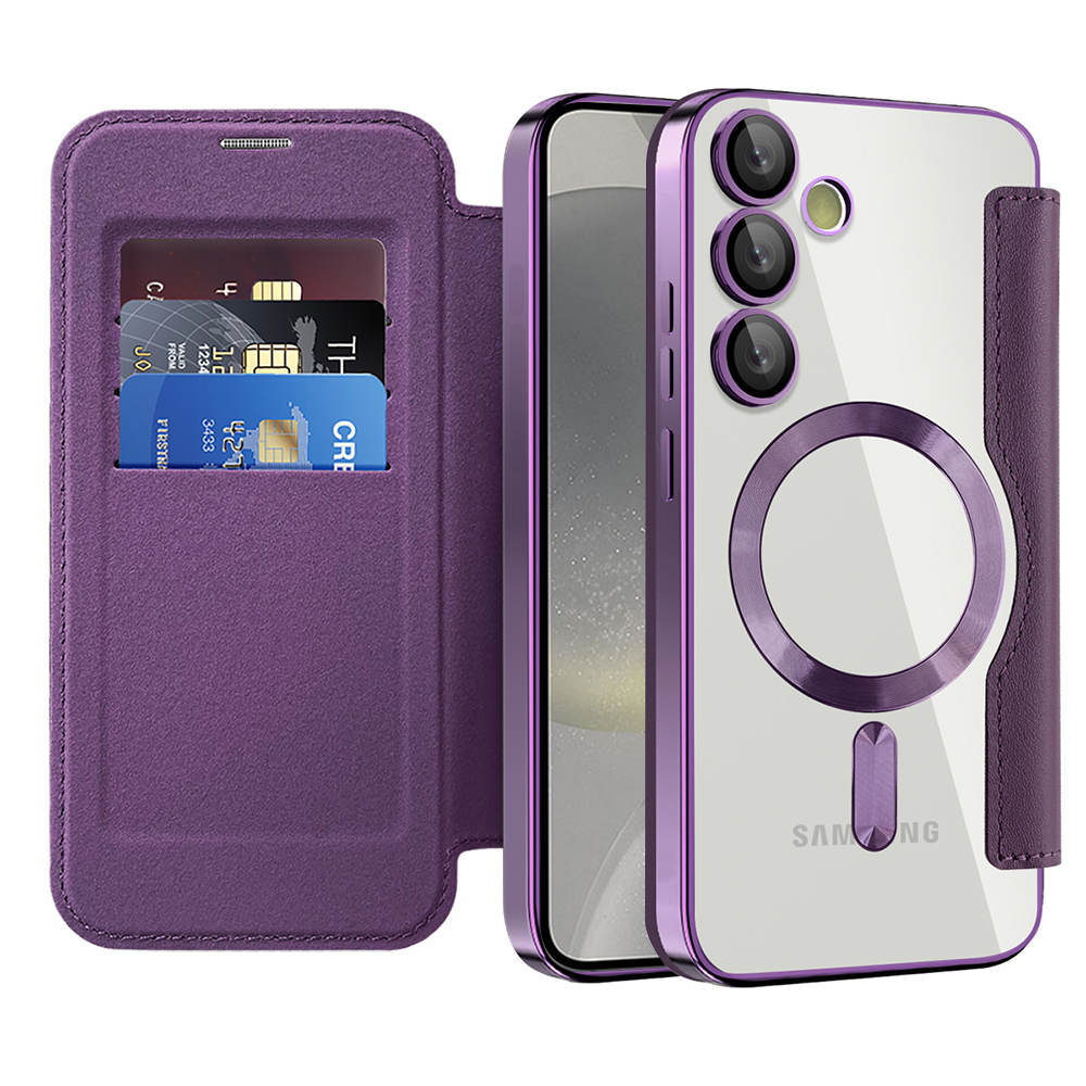 Techsuit - SmartMag Book Case - Samsung Galaxy S24 Plus - Purple KF2352001