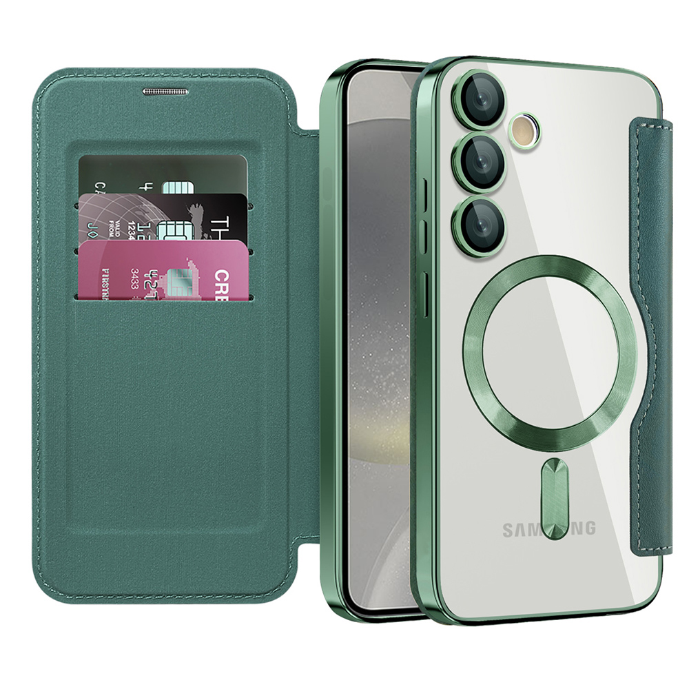 Techsuit - SmartMag Book Case - Samsung Galaxy S24 - Green KF2352005