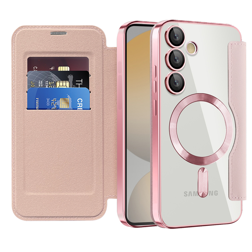 Techsuit - SmartMag Book Case - Samsung Galaxy S24 FE - Pink KF2352027