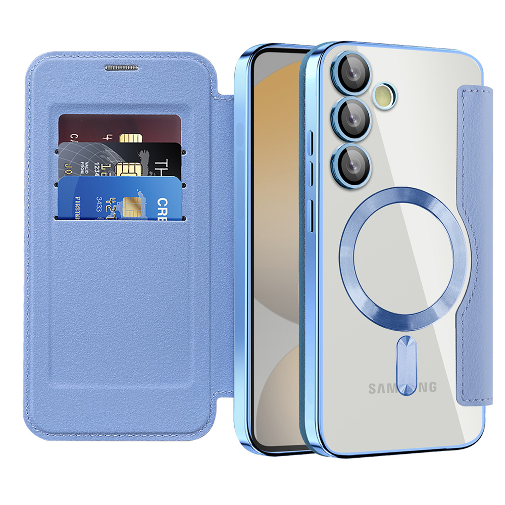 Techsuit - SmartMag Book Case - Samsung Galaxy S24 FE - Light Blue KF2352031