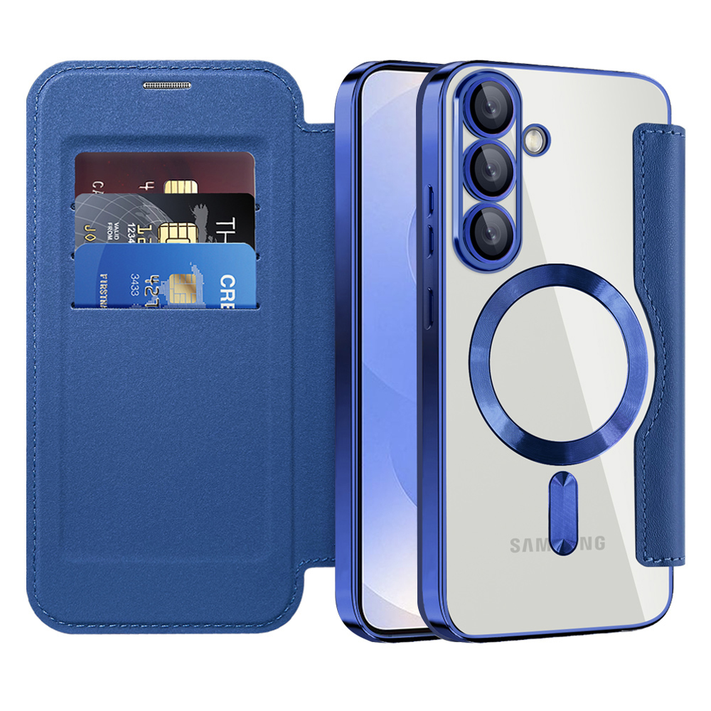 Techsuit - SmartMag Book Case - Samsung Galaxy S25 Plus - Blue KF2352062