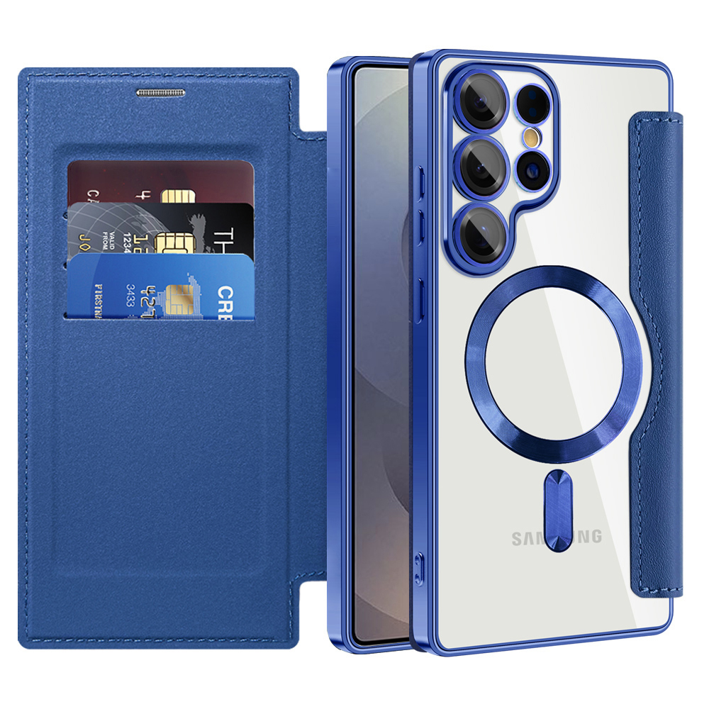 Techsuit - SmartMag Book Case - Samsung Galaxy S25 Ultra - Blue KF2352070