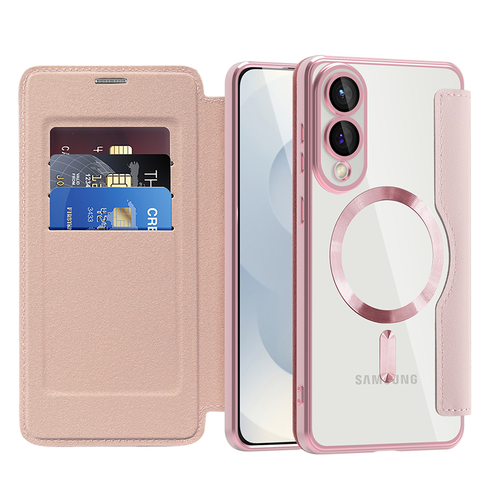 Techsuit - SmartMag Book Case - Samsung Galaxy S25 Edge - Pink KF2352099