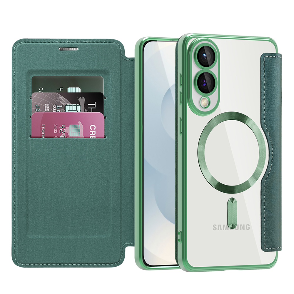 Techsuit - SmartMag Book Case - Samsung Galaxy S25 Edge - Green KF2352101