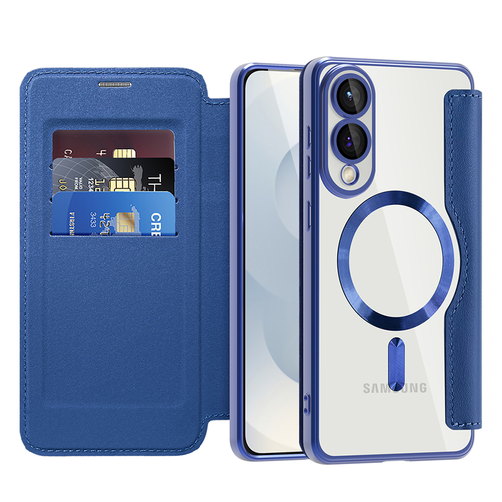 Techsuit - SmartMag Book Case - Samsung Galaxy S25 Edge - Blue KF2352102