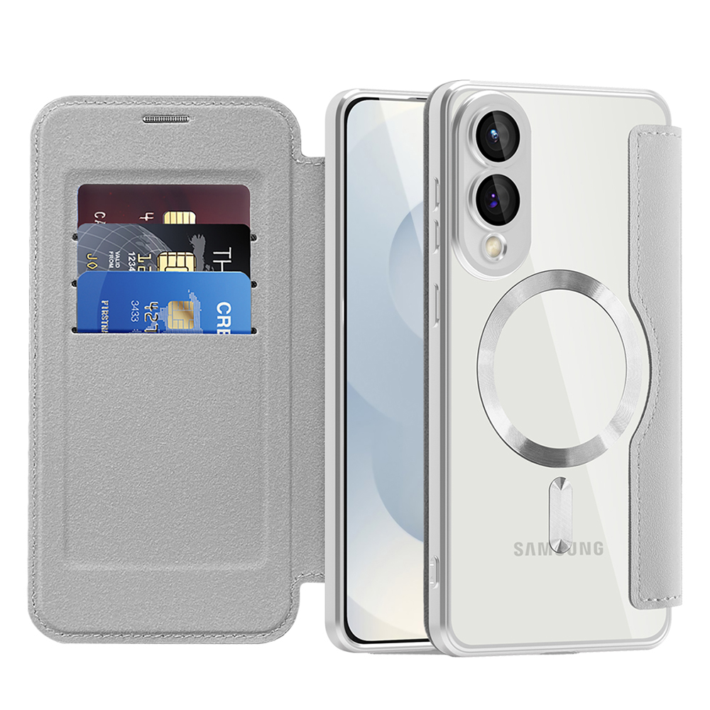 Techsuit - SmartMag Book Case - Samsung Galaxy S25 Edge - Gray KF2352104