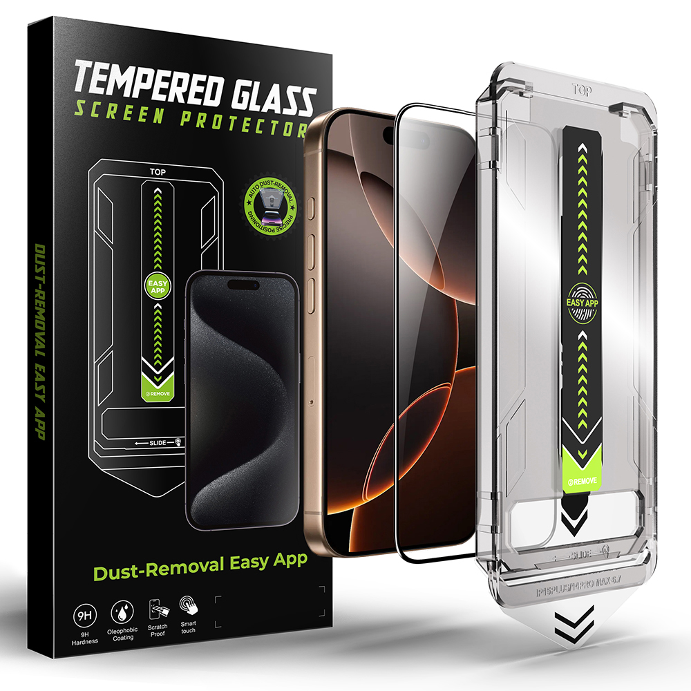 Techsuit - TitanGlass FullCover ochranné sklo pre iPhone 13 Pro Max / iPhone 14 Plus - čierne KF2349457