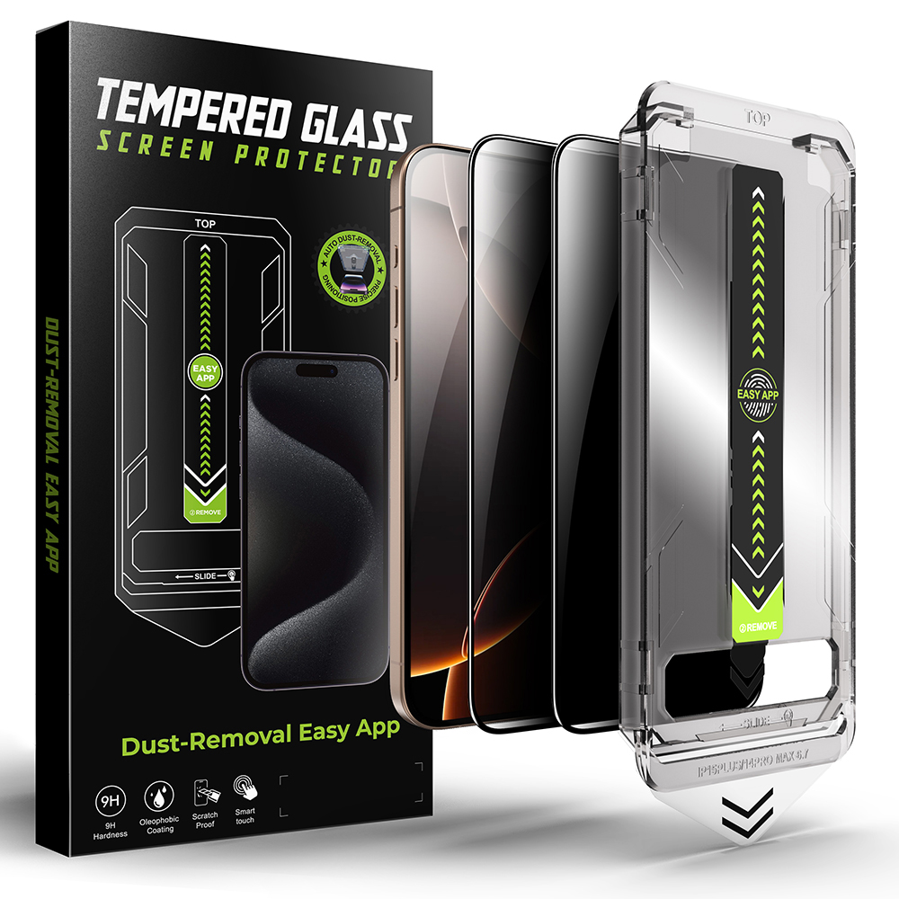 Techsuit - TitanGlass FullCover ochranné sklo (2 ks) pre iPhone XR / iPhone 11 - privátne KF2349476