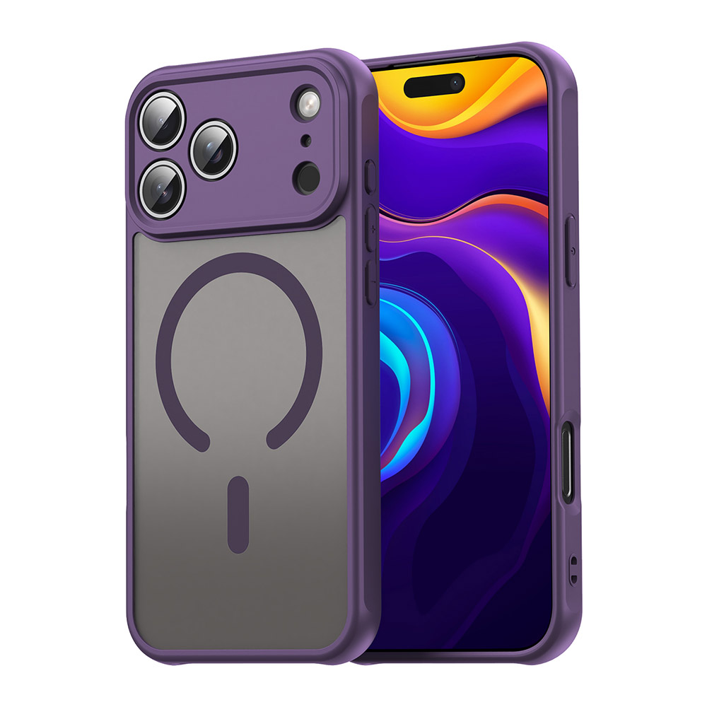 Techsuit - HaloFrost II MagSafe kryt na iPhone 17 Pro Max - fialový KF2351004