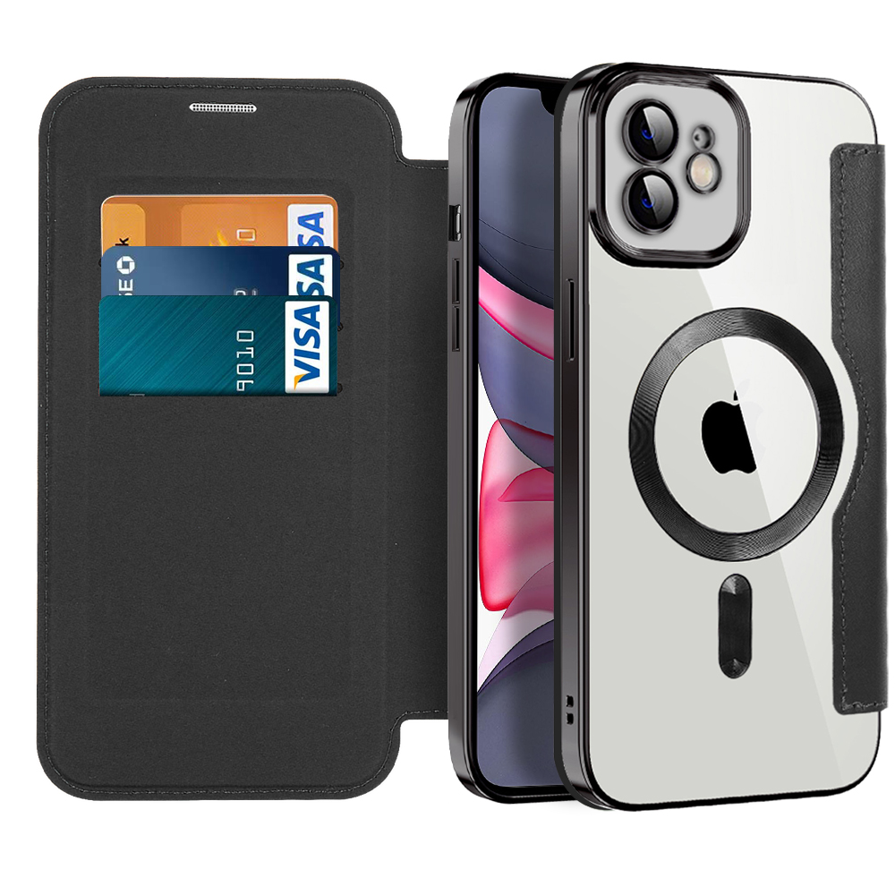 Techsuit - SmartMag Book puzdro na iPhone 11 - čierne KF2351714