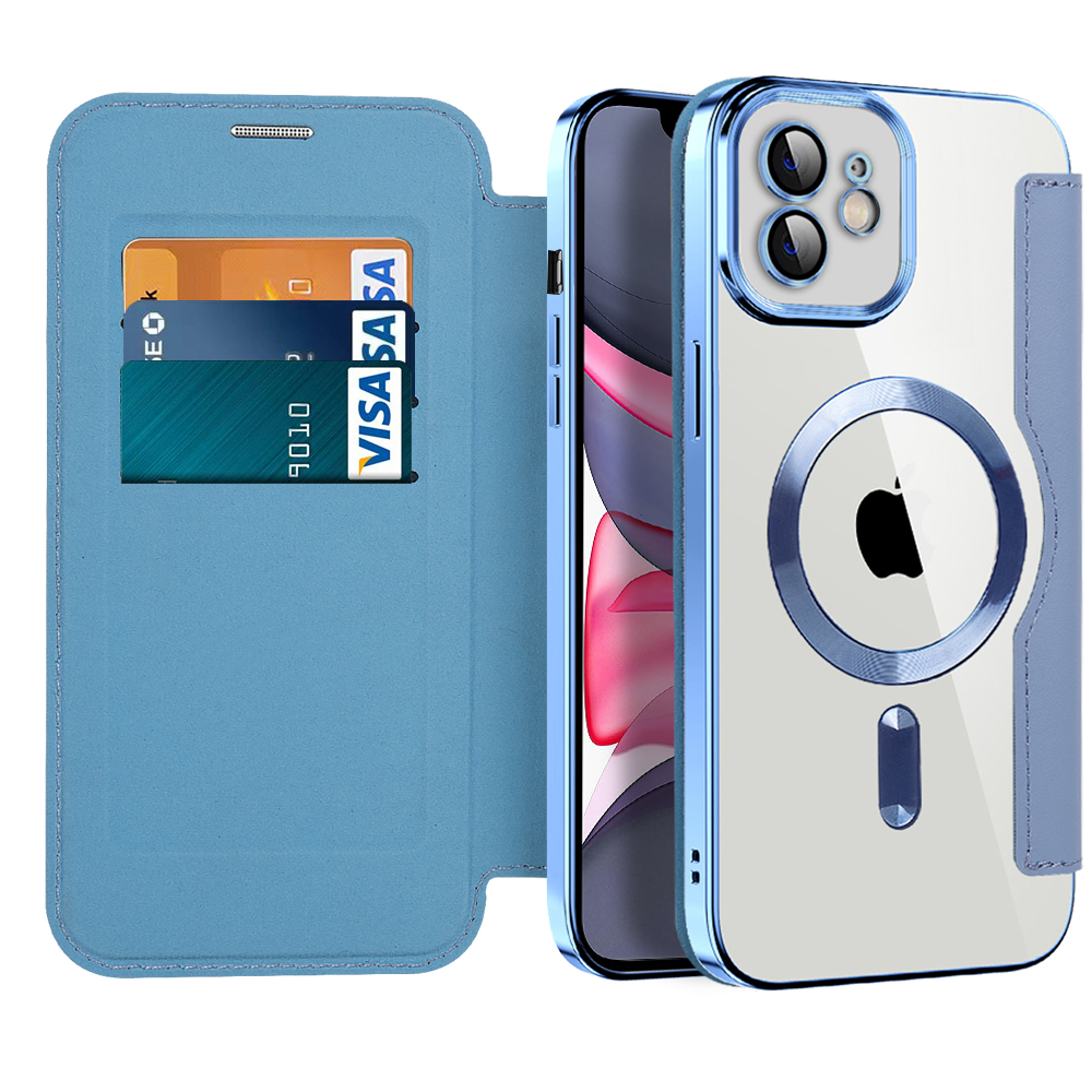 Techsuit - SmartMag Book puzdro na iPhone 11 - svetlomodré KF2351719