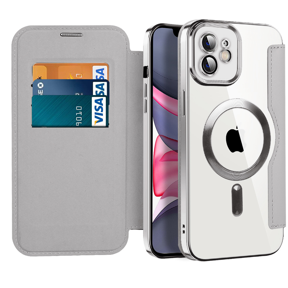 Techsuit - SmartMag Book puzdro na iPhone 11 - sivé KF2351720
