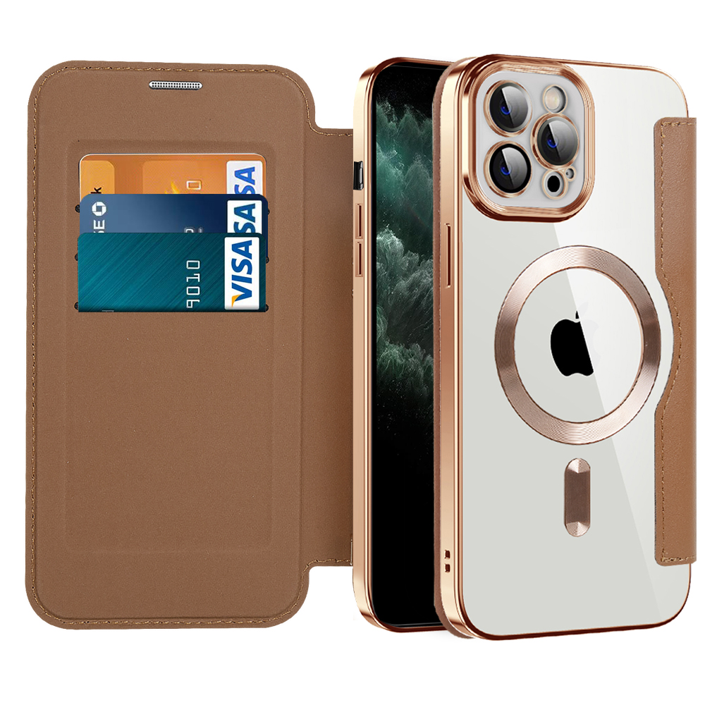 Techsuit - SmartMag Book puzdro na iPhone 11 Pro Max - hnedé KF2351748
