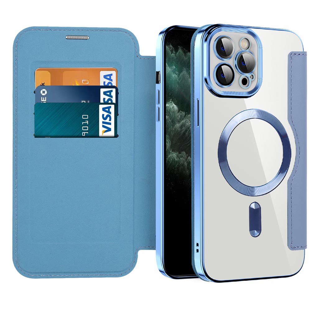 Techsuit - SmartMag Book puzdro na iPhone 11 Pro Max - svetlomodré KF2351751