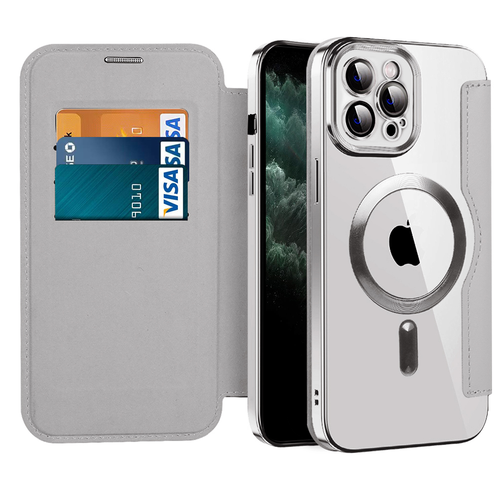 Techsuit - SmartMag Book puzdro na iPhone 11 Pro Max - sivé KF2351752