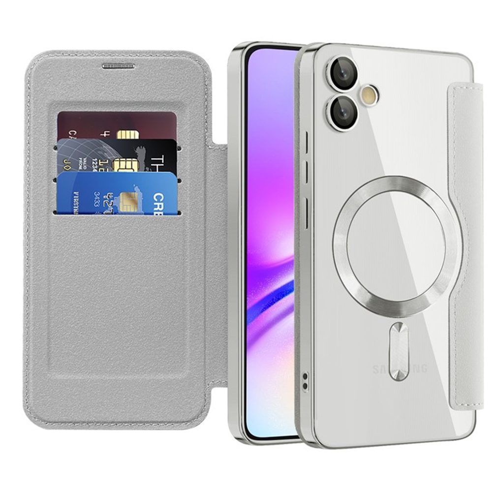 Techsuit - SmartMag Book flipové puzdro pre Samsung Galaxy A05 - sivé KF2351968