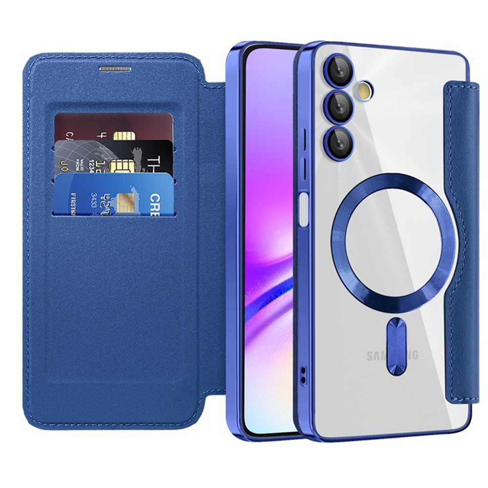 Techsuit - SmartMag Book flipové puzdro pre Samsung Galaxy A05s - modré KF2351974