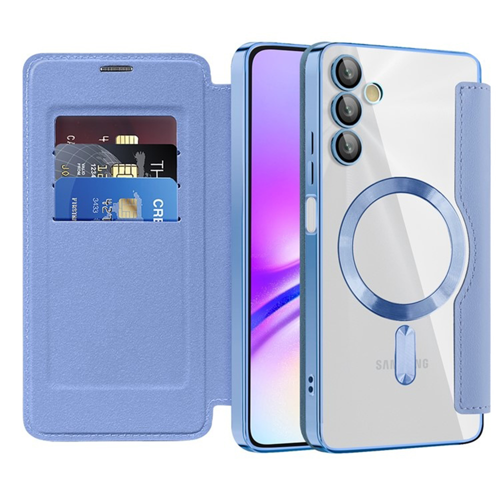 Techsuit - SmartMag Book flipové puzdro pre Samsung Galaxy A05s - svetlomodré KF2351975