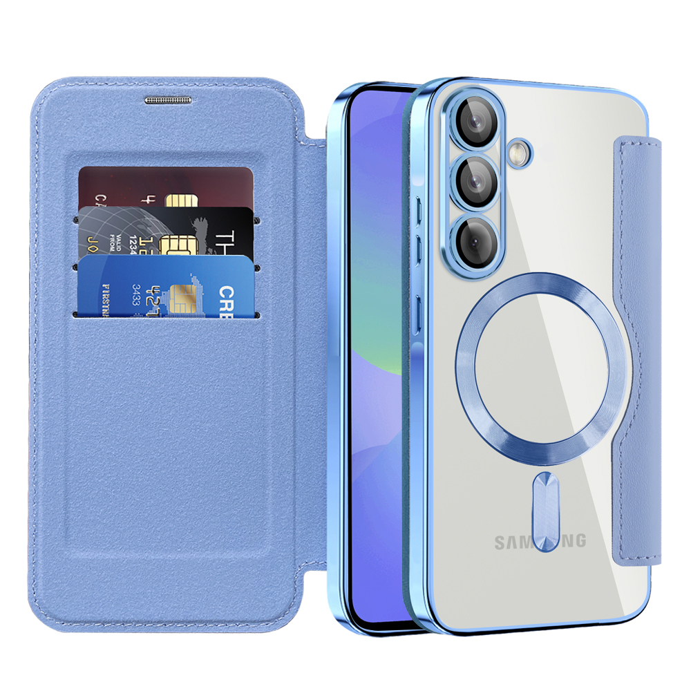 Techsuit - SmartMag Book flipové puzdro pre Samsung Galaxy A36 5G - svetlomodré KF2352079
