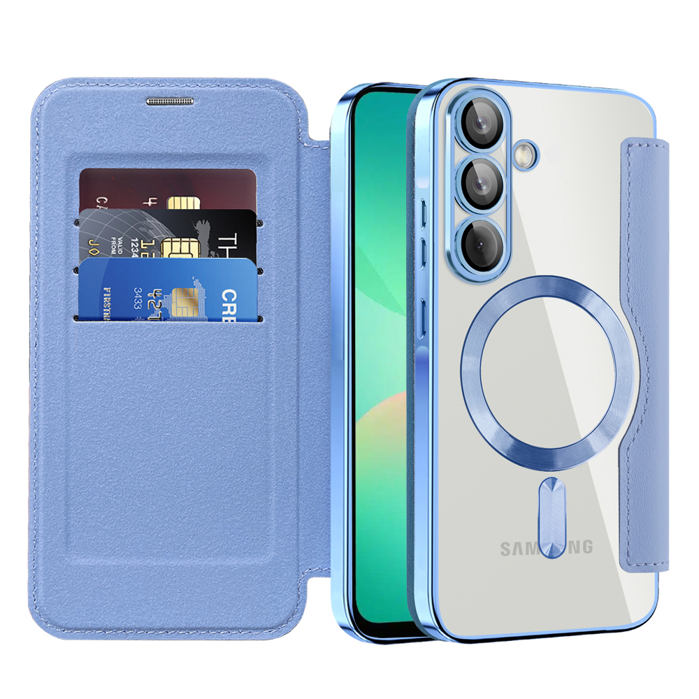 Techsuit - SmartMag Book flipové puzdro pre Samsung Galaxy A26 5G - svetlomodré KF2352087