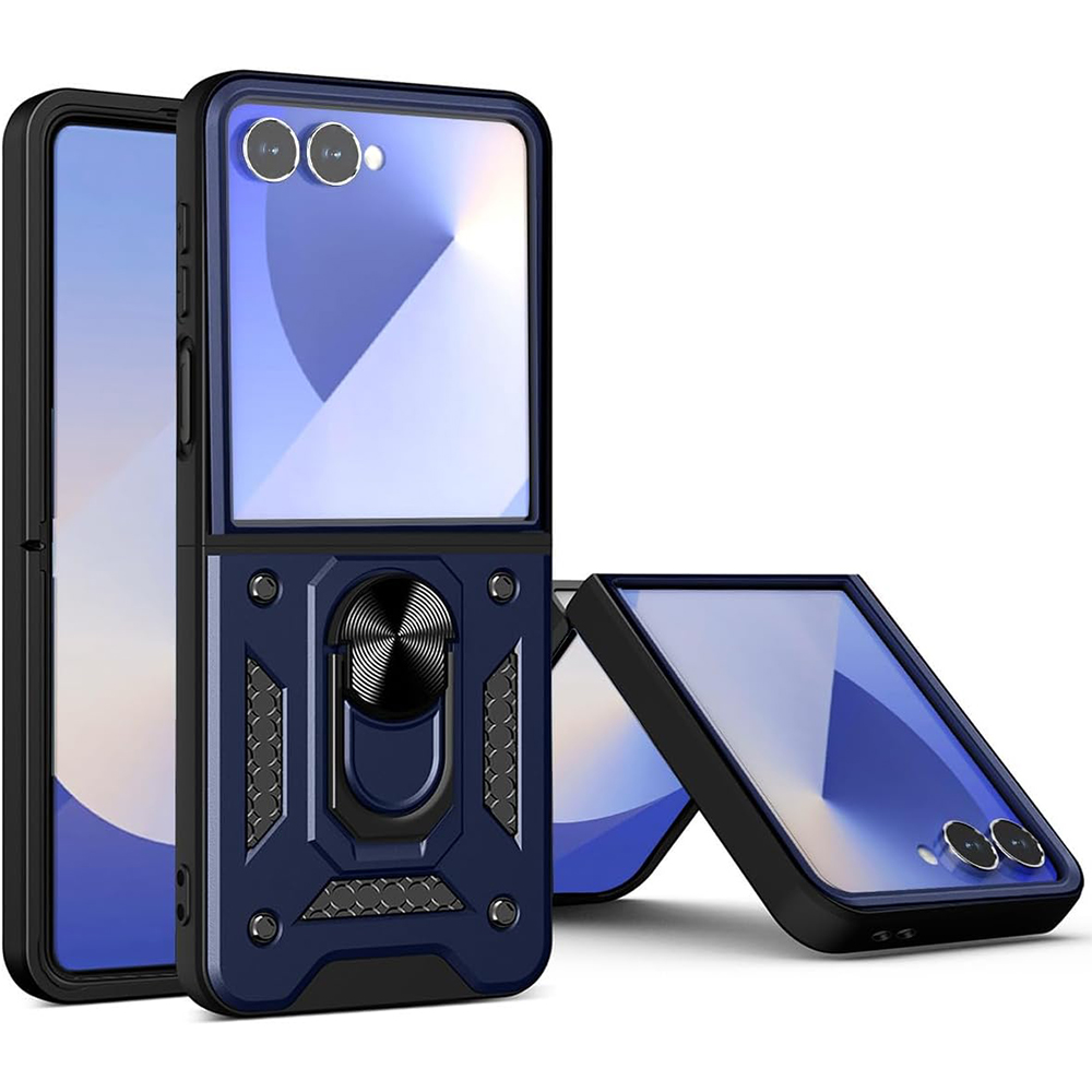 Techsuit - CamShield Series ochranný obal na Samsung Galaxy Z Flip7 - modré KF2347346