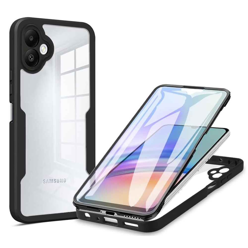 Techsuit - ColorVerse 360 obal + ochrana displeja na Samsung Galaxy A07 4G - čierny KF2349925