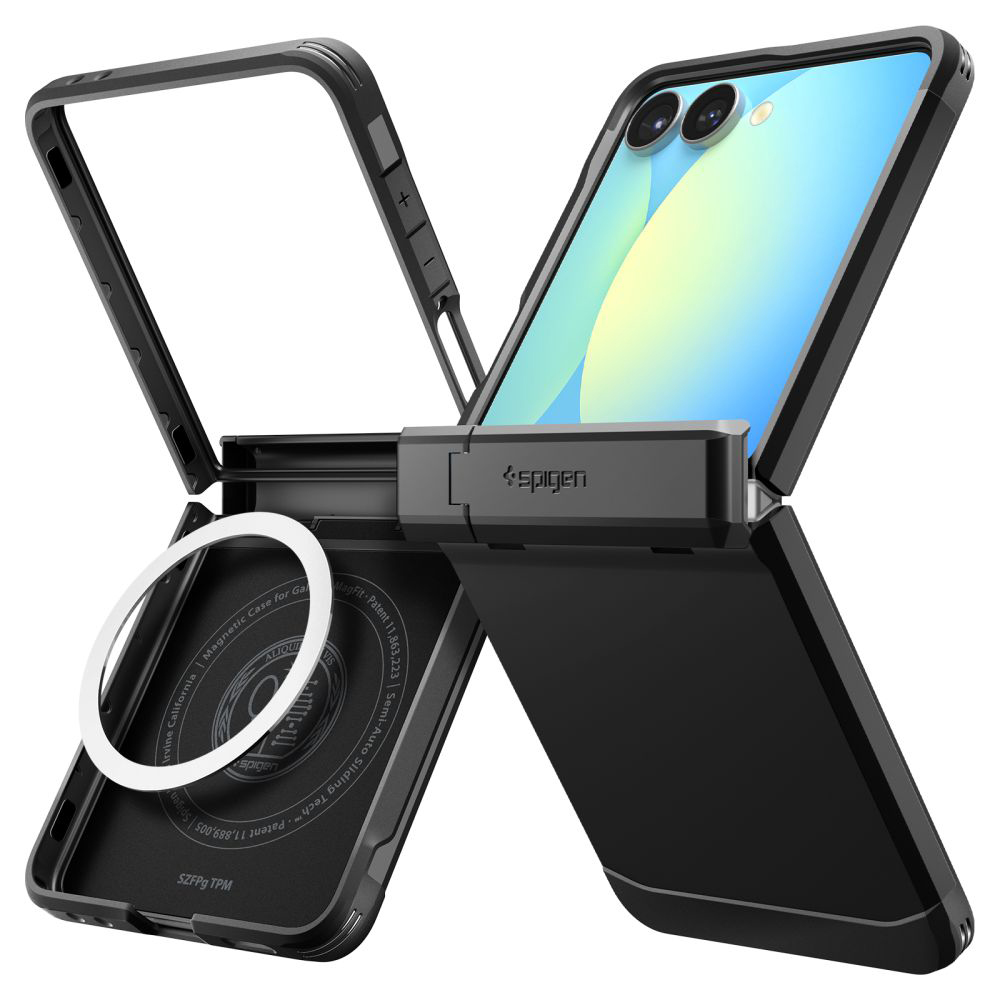 Spigen - Tough Armor Pro MagSafe ochranný obal na Samsung Galaxy Z Flip7 - čierne KF2353706