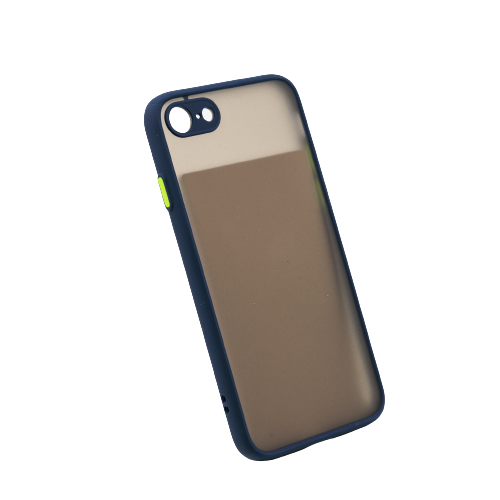 Hochwertiges mattes TPU-Case für iPhone - blau Modell iPhone: iPhone 8, 7, SE (2020)