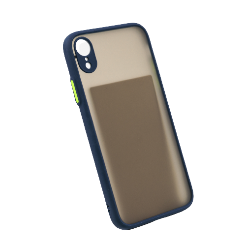 Kvalitný TPU obal matný pre iPhone - modrá Model iPhone: iPhone XR