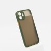 Kvalitný TPU obal matný pre iPhone - army zelená