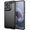 Techsuit – Carbon Silicone obal na Motorola Moto G86 – čierny