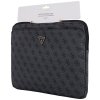 Guess – Computer Sleeve 4G Triangle Logo puzdro na notebook/tablet 14", so zipsom, vreckom, z ekokože – čierne