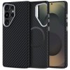 Techsuit – CarbonHalo MagSafe obal na Samsung Galaxy S25 Ultra – čierny