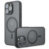 Techsuit – PureFrost MagSafe obal na iPhone 15 Pro – matný čierny