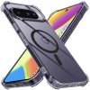 Techsuit – Shockproof Clear Silicone MagSafe obal na Google Pixel 10 – dymovo čierny