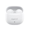 Havit - Bezdrôtové slúchadlá TW941 – Bluetooth 5.3, TWS, mikrofón, USB-C, 250 mAh – biele