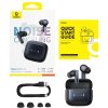 Baseus - Bezdrôtové slúchadlá Bowie 35 – True Wireless, Bluetooth V5.3, 6-mikrofónové ENC, IPX4 – čierne