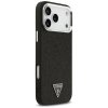 Guess – Glitter Triangle Logo MagSafe puzdro na iPhone 17 Pro Max – čierne