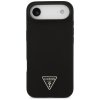 Guess – Silicone Triangle Logo MagSafe obal na iPhone 17 Air – čierny
