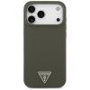 Guess – Silicone Triangle Logo MagSafe obal na iPhone 17 Pro Max – khaki