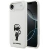 Karl Lagerfeld – Silicone Sketch & Logo obal na iPhone 17 Air – biely Karl