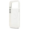 Karl Lagerfeld – Glitter MagSafe obal na iPhone 17 Pro Max – biely Karl & Choupette Head