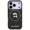 Karl Lagerfeld – IML MagSafe obal na iPhone 17 Pro – čierny Karl`s Head