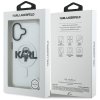 Karl Lagerfeld – IML MagSafe Sketch Logo obal na iPhone 17 – priehľadný Karl