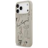 Karl Lagerfeld – Hardcase Grained Pattern Logo obal na iPhone 17 Pro Max – sivý