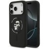 Karl Lagerfeld – Silicone Ring MagSafe obal na iPhone 17 Pro – čierny Karl & Choupette