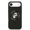Karl Lagerfeld – Silicone Ring MagSafe obal na iPhone 17 Air – čierny Karl & Choupette