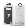 Karl Lagerfeld – Silicone Ring MagSafe obal na iPhone 17 Air – čierny Karl & Choupette