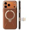 Torras – QPRO Leather Series kožený obal na iPhone 17 Pro – hnedý